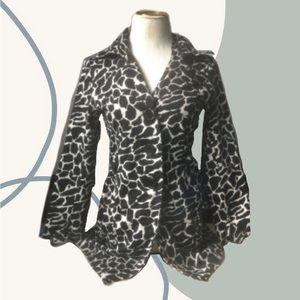 Luii animal print trench coat.